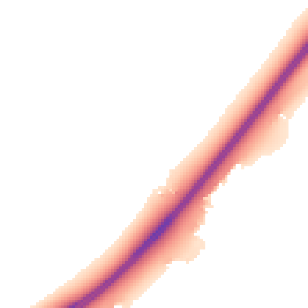 Night-time road noise heatmap for MK43 0LR