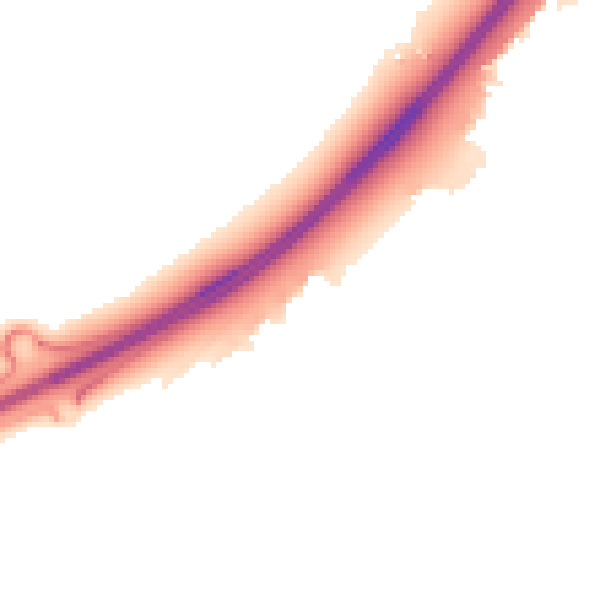 Night-time road noise heatmap for MK43 0LY