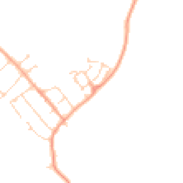 Daytime road noise heatmap for MK43 0UP