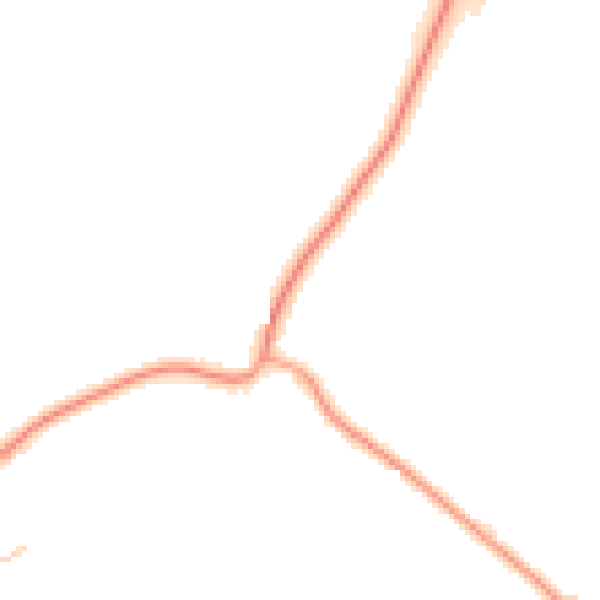 Daytime road noise heatmap for MK43 0UT