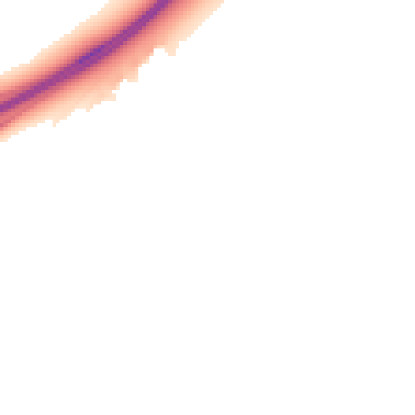 Night-time road noise heatmap for MK43 0WH