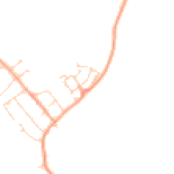 Daytime road noise heatmap for MK43 0WS