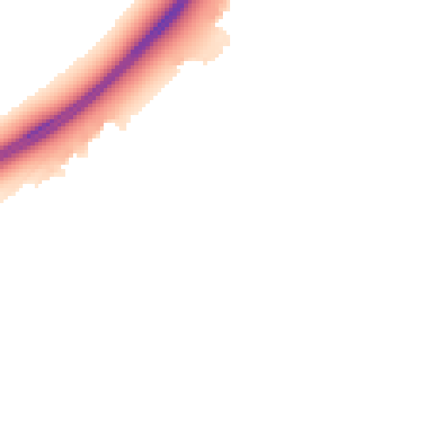 Night-time road noise heatmap for MK43 0XR