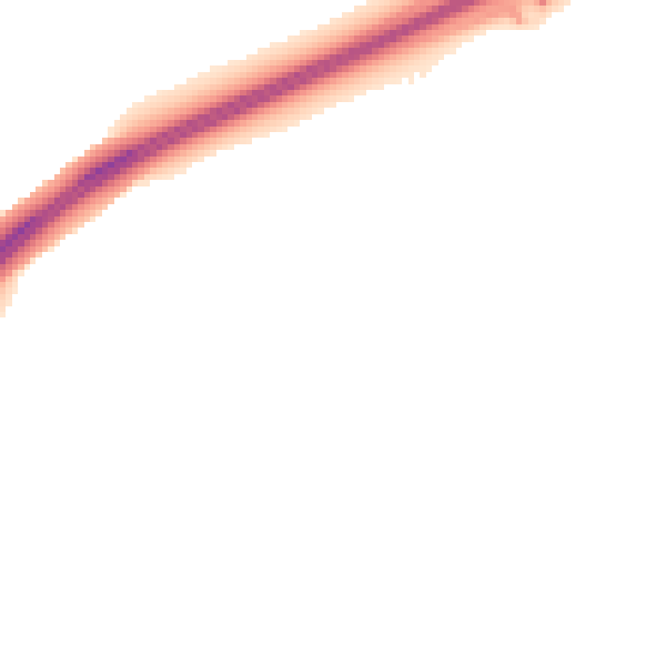 Night-time road noise heatmap for MK43 2AD
