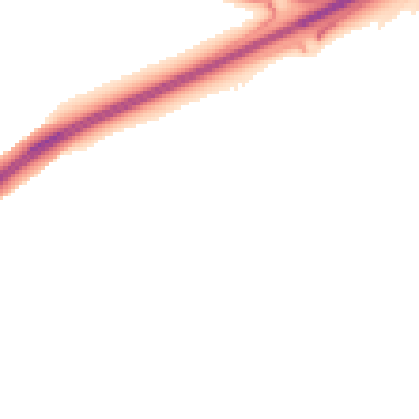 Night-time road noise heatmap for MK43 2AF