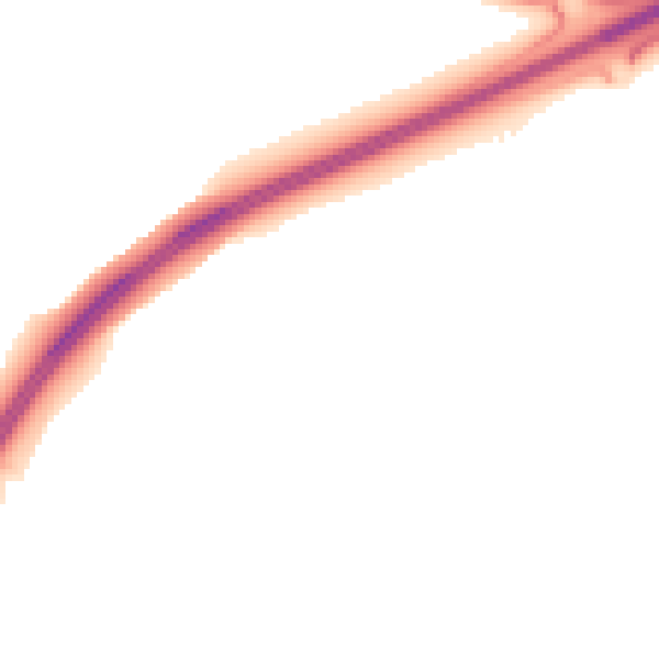 Night-time road noise heatmap for MK43 2AN