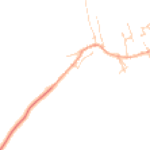 Daytime road noise heatmap for MK43 7EB