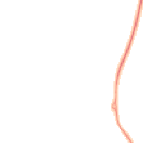 Night-time road noise heatmap for MK43 9NT