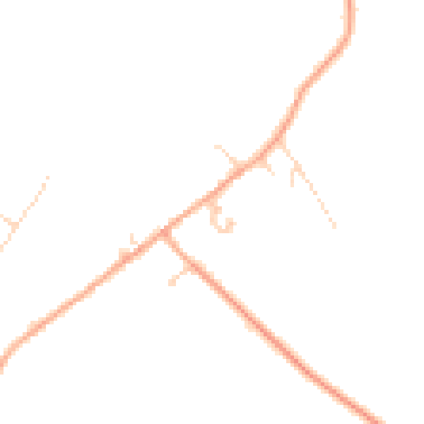 Daytime road noise heatmap for MK44 1DG