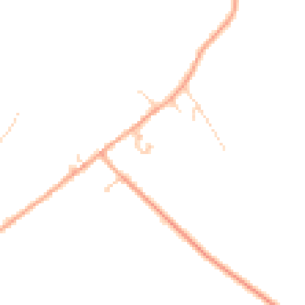 Daytime road noise heatmap for MK44 1FB