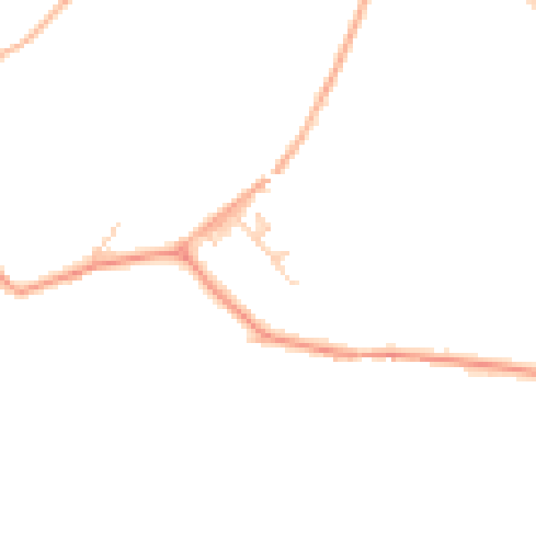 Daytime road noise heatmap for MK44 1PW