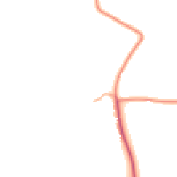 Daytime road noise heatmap for MK44 2EN