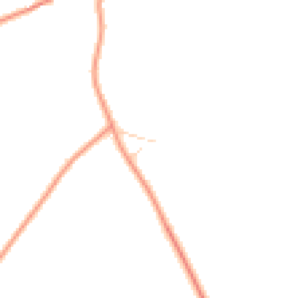 Daytime road noise heatmap for MK44 2HX