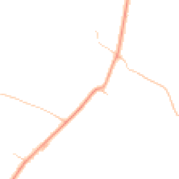 Daytime road noise heatmap for MK44 2JT