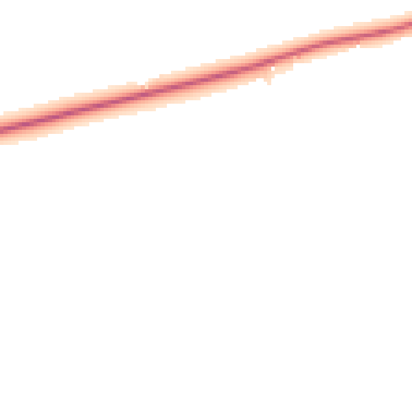 Night-time road noise heatmap for MK44 3TJ