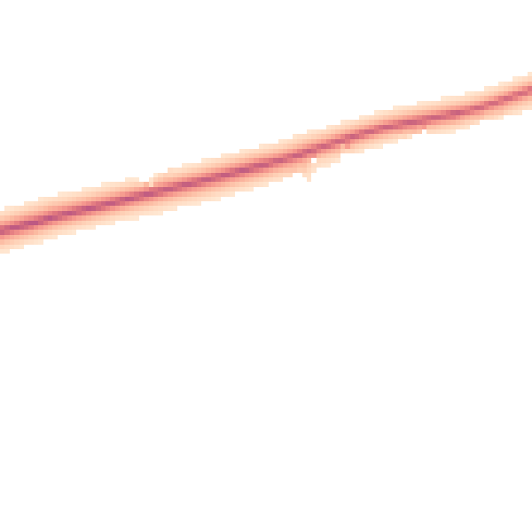 Night-time road noise heatmap for MK44 3TW