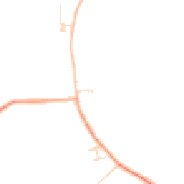 Daytime road noise heatmap for MK44 3UJ