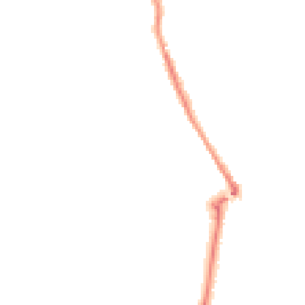 Night-time road noise heatmap for MK45 1AJ
