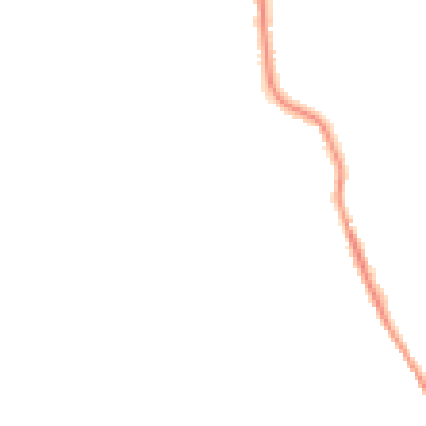 Night-time road noise heatmap for MK45 1AU