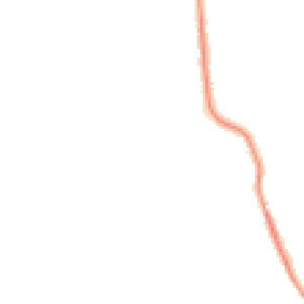 Night-time road noise heatmap for MK45 1BZ