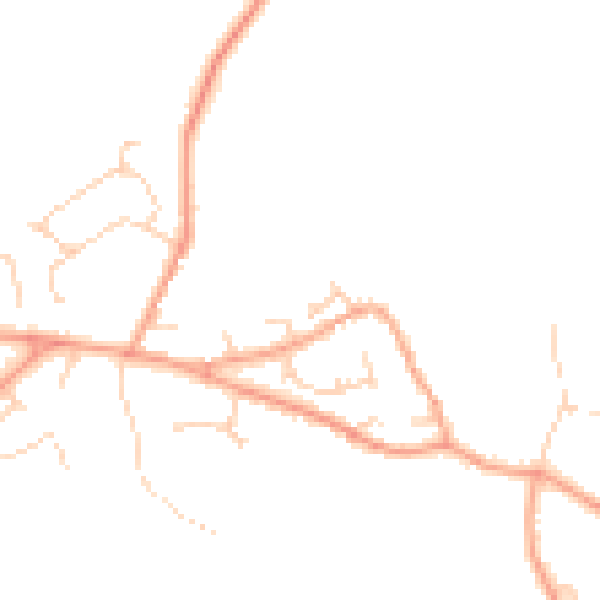Daytime road noise heatmap for MK45 2EE