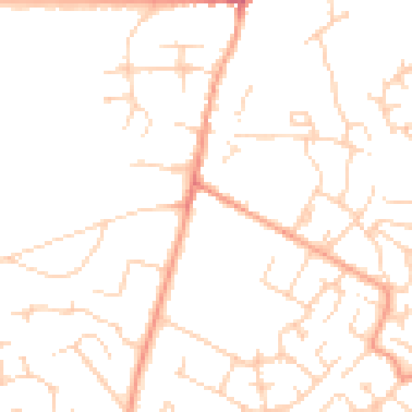 Daytime road noise heatmap for MK45 2FS