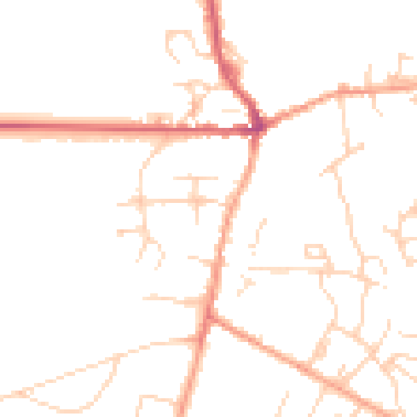 Daytime road noise heatmap for MK45 2LF