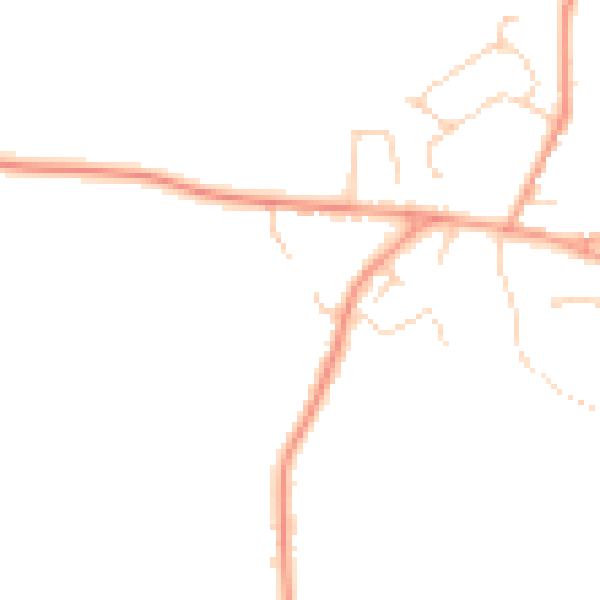 Daytime road noise heatmap for MK45 2XA