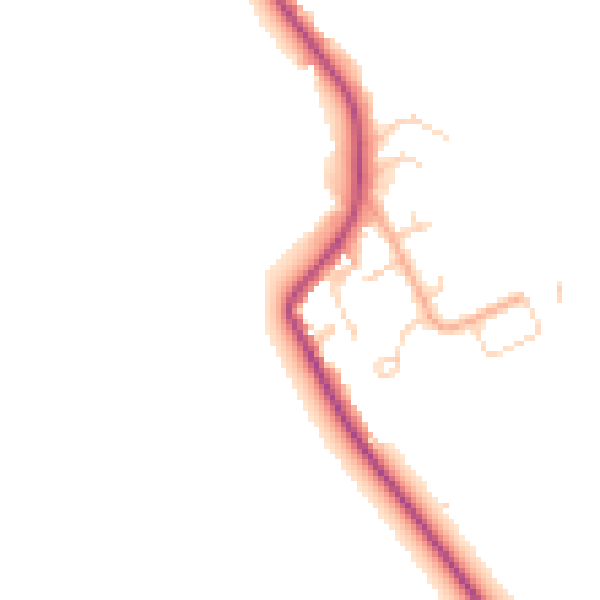 Daytime road noise heatmap for MK45 3AX