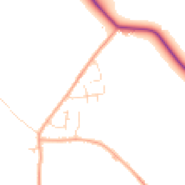 Daytime road noise heatmap for MK45 3PR