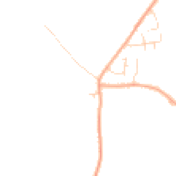 Daytime road noise heatmap for MK45 3PY