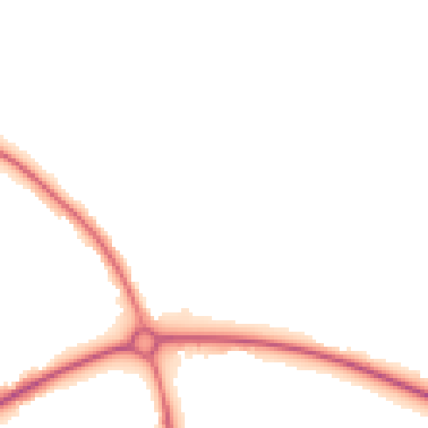 Night-time road noise heatmap for MK45 4AN