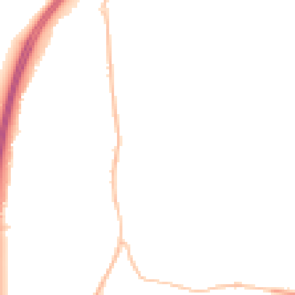 Night-time road noise heatmap for MK45 4JS