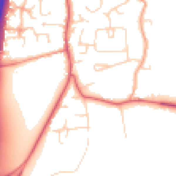 Daytime road noise heatmap for MK45 4JY