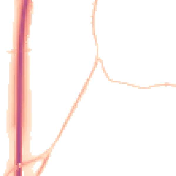 Night-time road noise heatmap for MK45 4LQ