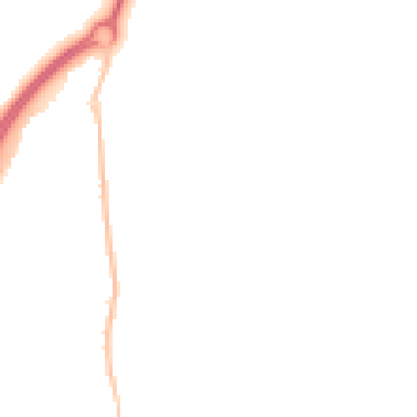 Night-time road noise heatmap for MK45 4NJ