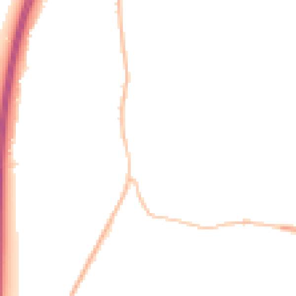 Night-time road noise heatmap for MK45 4PJ