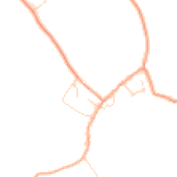 Daytime road noise heatmap for MK45 5EZ
