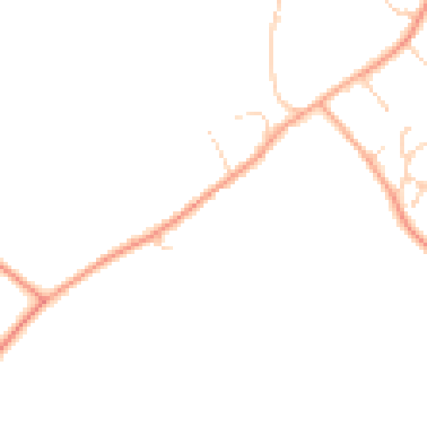 Daytime road noise heatmap for MK45 5FG