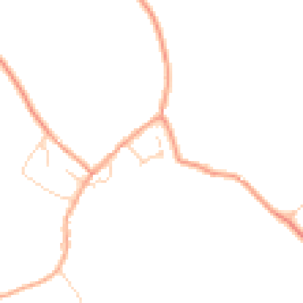 Daytime road noise heatmap for MK45 5HN