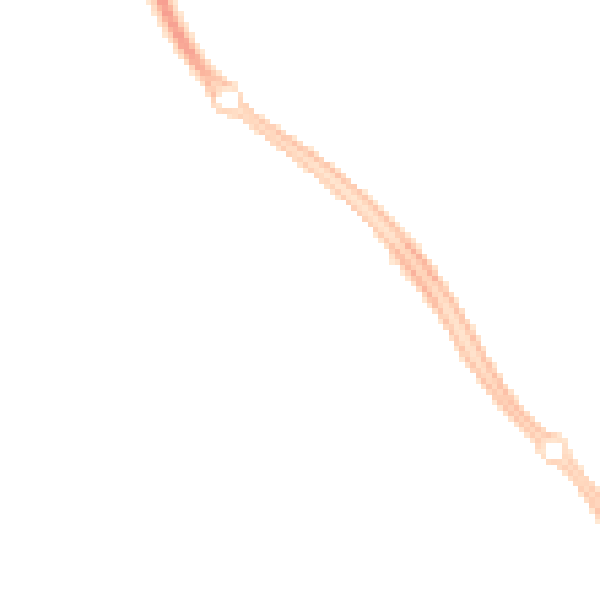 Night-time road noise heatmap for MK6 2AA