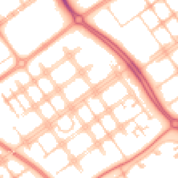 Daytime road noise heatmap for MK6 2AD