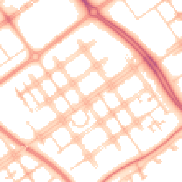 Daytime road noise heatmap for MK6 2AF