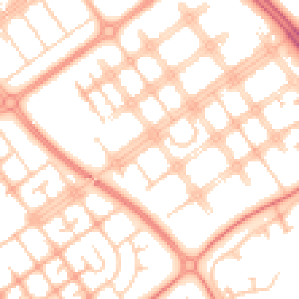Daytime road noise heatmap for MK6 2AH