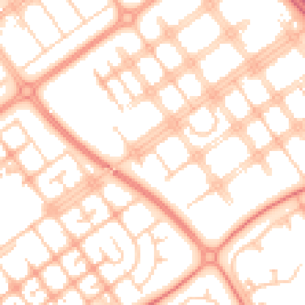 Daytime road noise heatmap for MK6 2AL