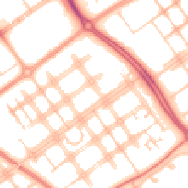 Daytime road noise heatmap for MK6 2AZ