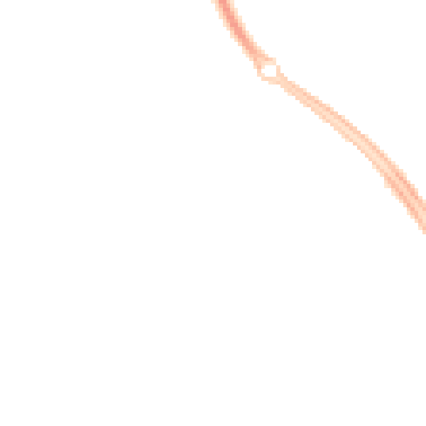 Night-time road noise heatmap for MK6 2BJ
