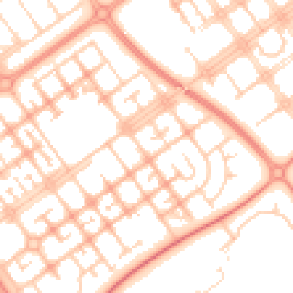 Daytime road noise heatmap for MK6 2HE
