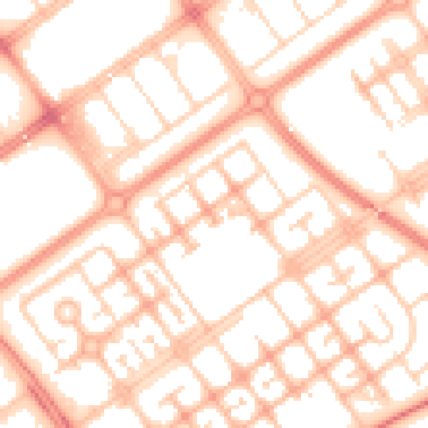 Daytime road noise heatmap for MK6 2JZ