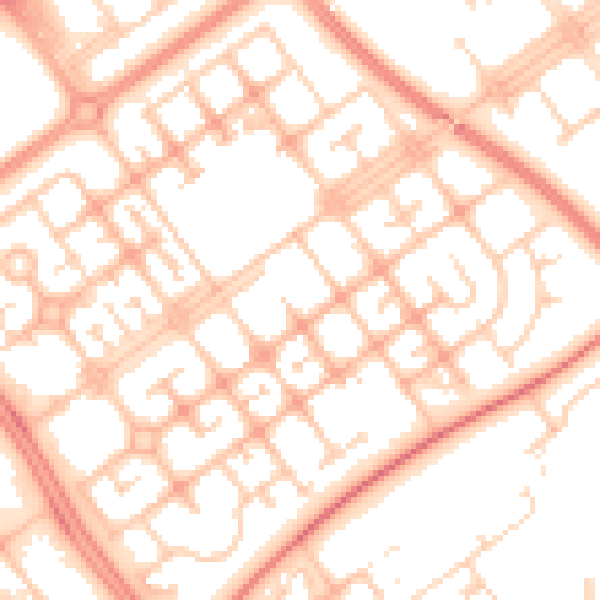 Daytime road noise heatmap for MK6 2NP